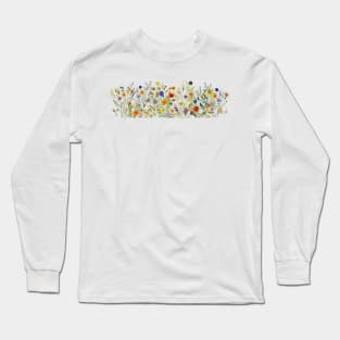 Vibrant wild flowers Long Sleeve T-Shirt